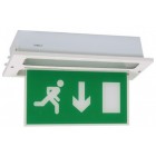 FMPR 8W Non-Maintained Recessed Exit Sign with Down-light IP20